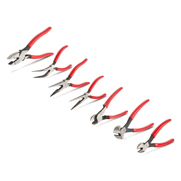 Pliers Set, 7-Piece (Long Nose, Diagonal Cutting, End Cutting, Cable Cutting, Lineman's)